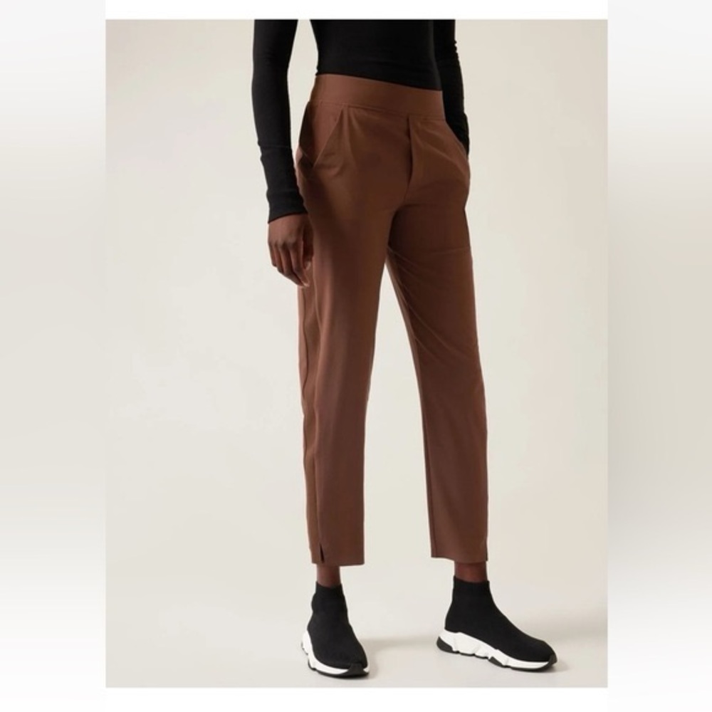 Athleta Brooklyn Ankle Pant in Mahogany Brown Size 2 Tall